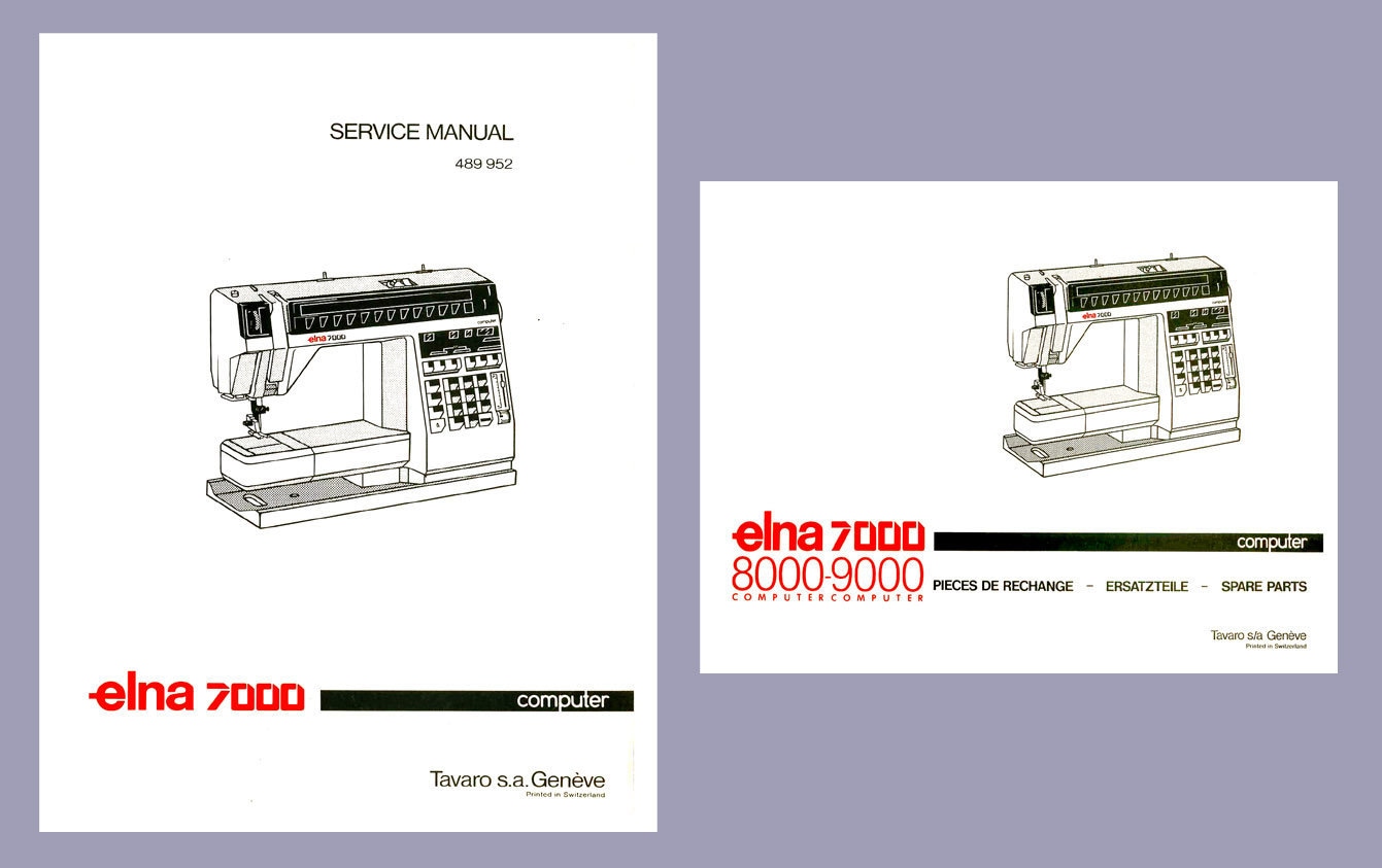 prop opfindelse aspekt Elna 7000 Sewing Machine Service Manual and Parts / Schematics - Etsy