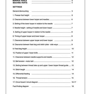 Huskylock 905 910 by Husqvarna Viking Service Repair manual and Parts List * PDF Download image 2