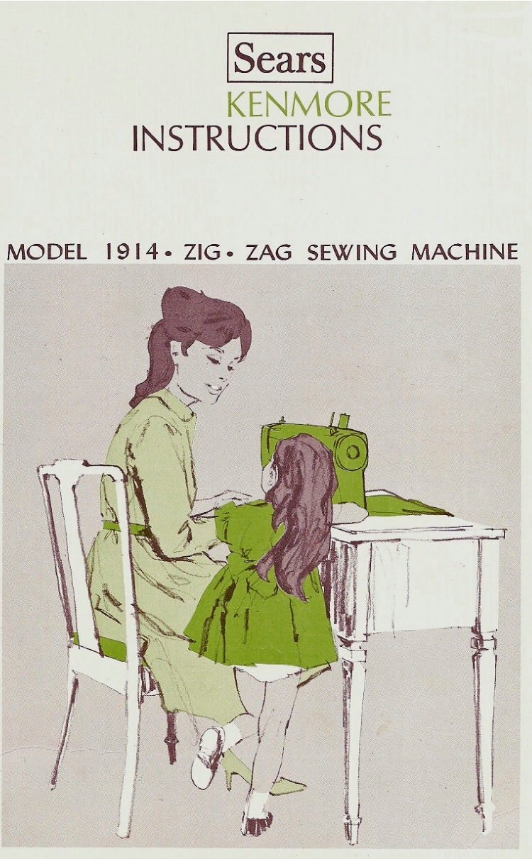Kenmore 1914, 158.19140, 158.19141 and 158.19142 Instruction manual in color