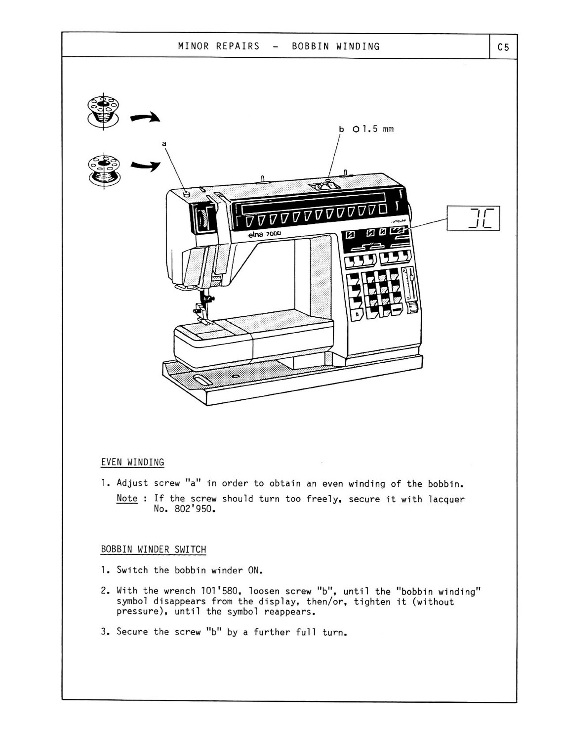 Elna 7000 Sewing machine Service Manual and Parts / Schematics Etsy
