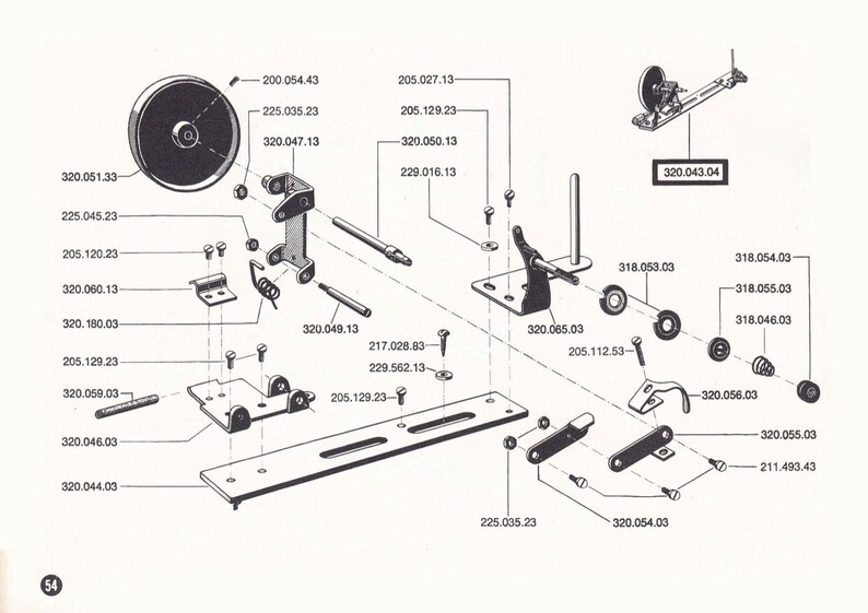Vintage Bernina Favorit 840, 841, 842 Sewing Machine Service Manual