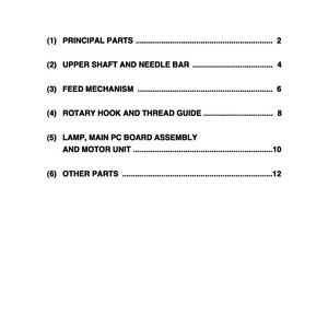 Baby Lock Pro Line BL7800 Service / Repair manual & Parts / SCHEMATIC BOOK PDF Download image 4