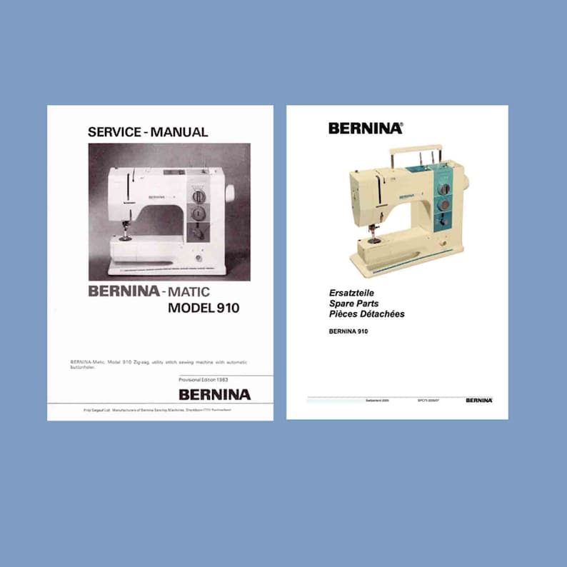 BERNINA Matic 910 Electronic Sewing Machine Service Manual & Spare