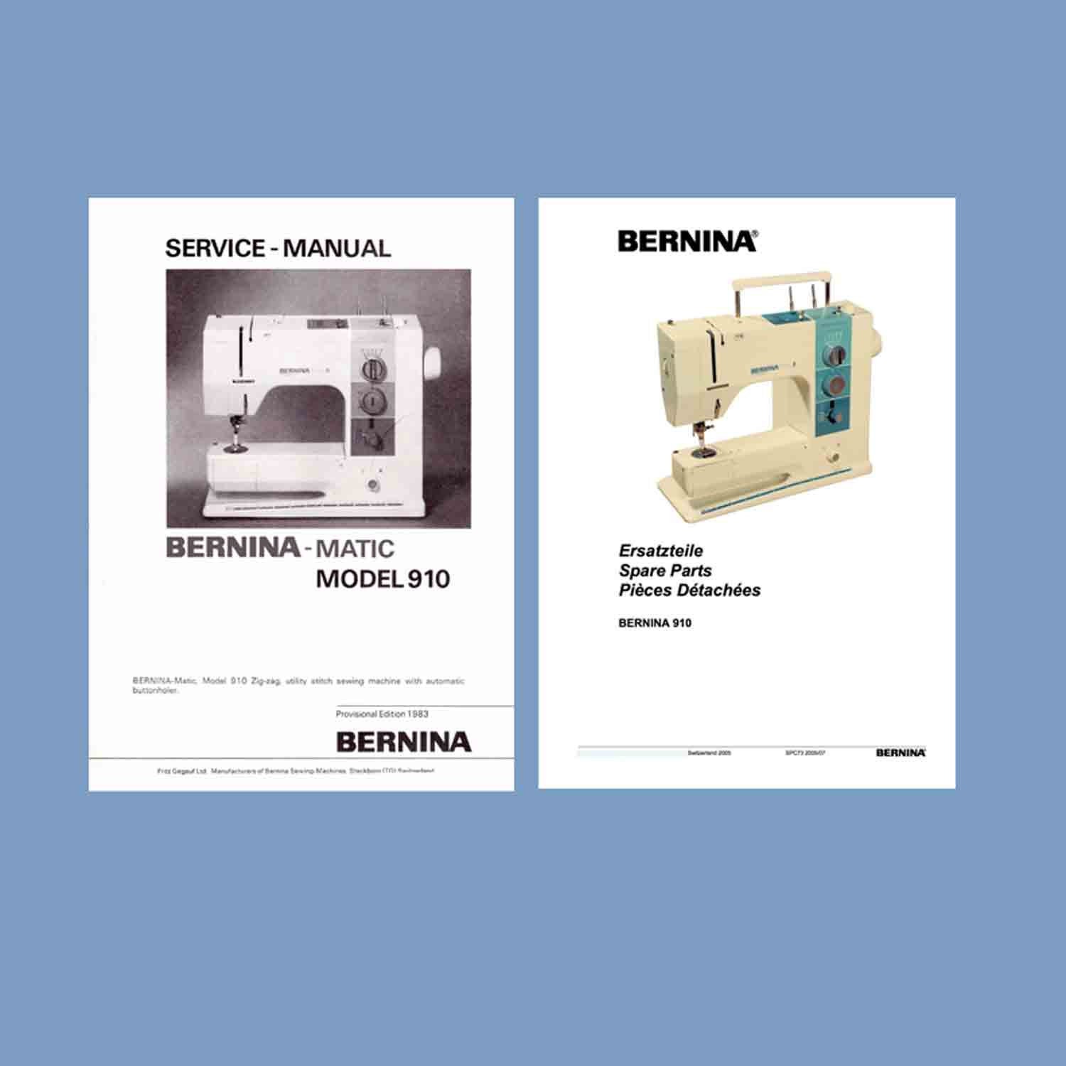 BERNINA Matic 910 Electronic Sewing Machine Service Manual & Spare