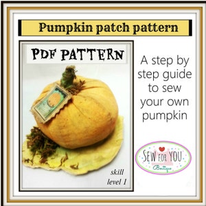 realistyczny dyni wzór szycia PDF początek Patterns Easy
