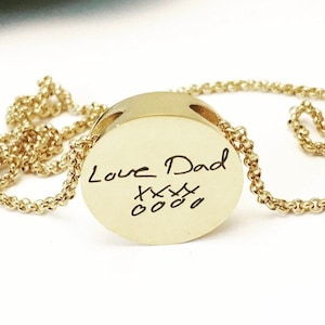 Custom Handwriting Urn Pendant Necklace ~ Rose Gold Cremation Jewelry ~ Always with me ~ Forever in my heart ~  Memorial ~ Bereavement Gift