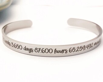 Personalized Anniversary Gift ~ Stainless Engraved Bracelet ~ You're my person ~ I love you ~ I still do ~ Forever to go ~ Valentine's Day