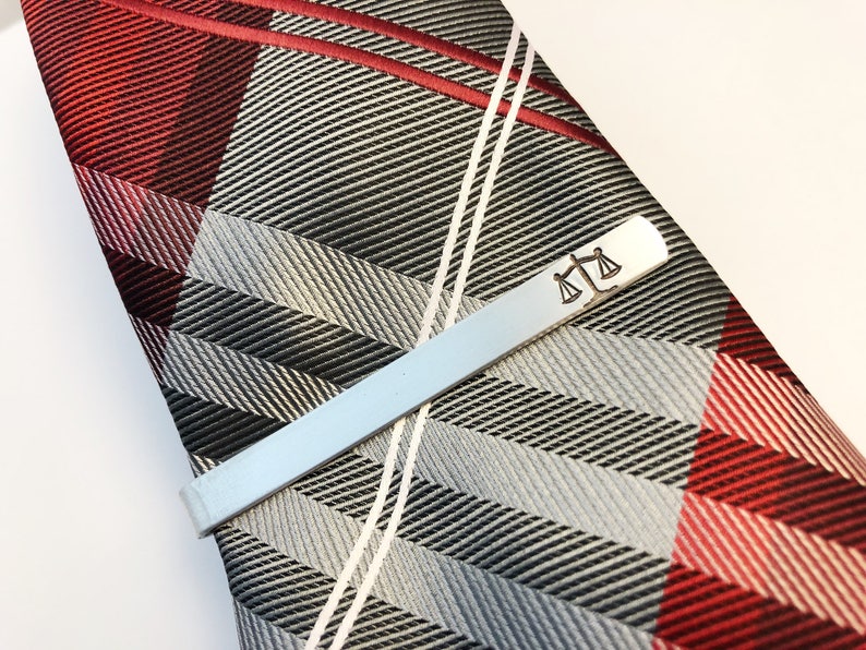 Scales of Justice Tie Bar Tie Clip Lawyer Gift Law Etsy