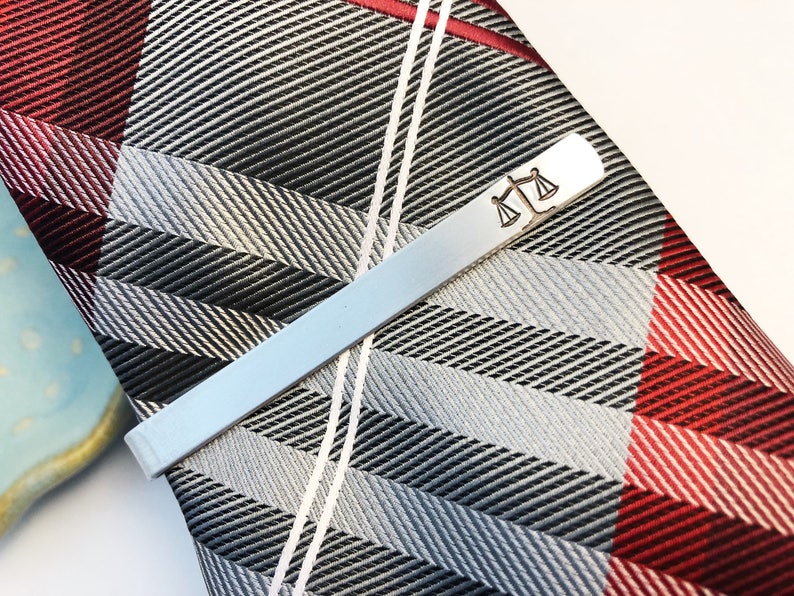 Scales of Justice Tie Bar Tie Clip Lawyer Gift Law Etsy