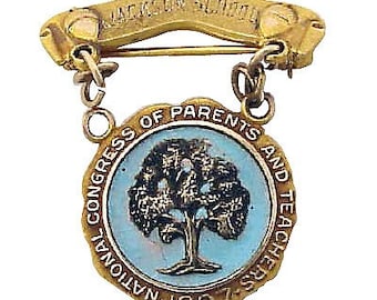 Commemorative Vintage 10K Gold Sign Pin
