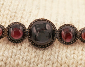 Antique Victorian Garnet Vermeil Pin