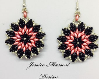 DIY ITA/ENG - Tutorial orecchini con superduo - "Superstar" - 1 pattern - 3 earrings !