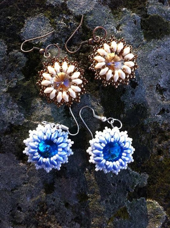 Pattern Earring Beaded Superduo Tutorial Venice