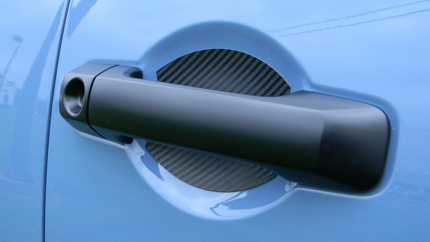 4PC Carbon Fiber Car Door Handle Protector Film Anti-Scratch Sticker A –  Fully Loaded Cars