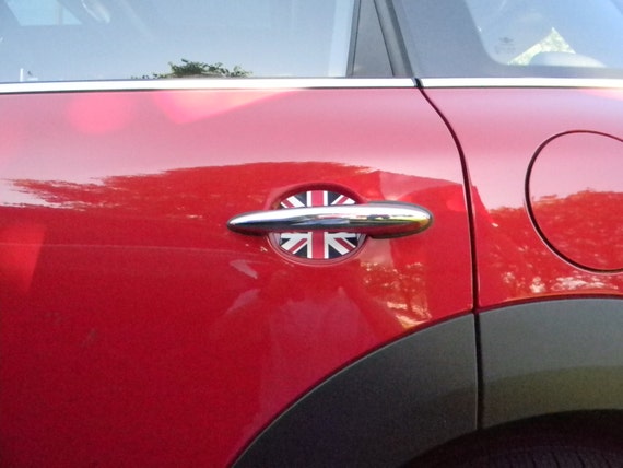 Die Schwarz Flagge Auto Türgriff Abdeckung Für BMW MINI Cooper S
