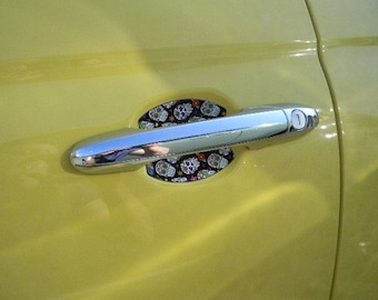 Day of the Dead; Dia de los muertos Auto Accessory Car Door Handle Scratch Cover Guards Universal Fit 4 Door Pack