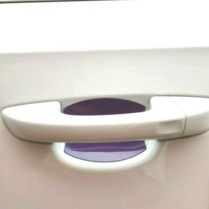 Purple Auto Accessory New Car Door Handle Scratch Cover Guards Universal Fit 2 Door Pack Made in USA