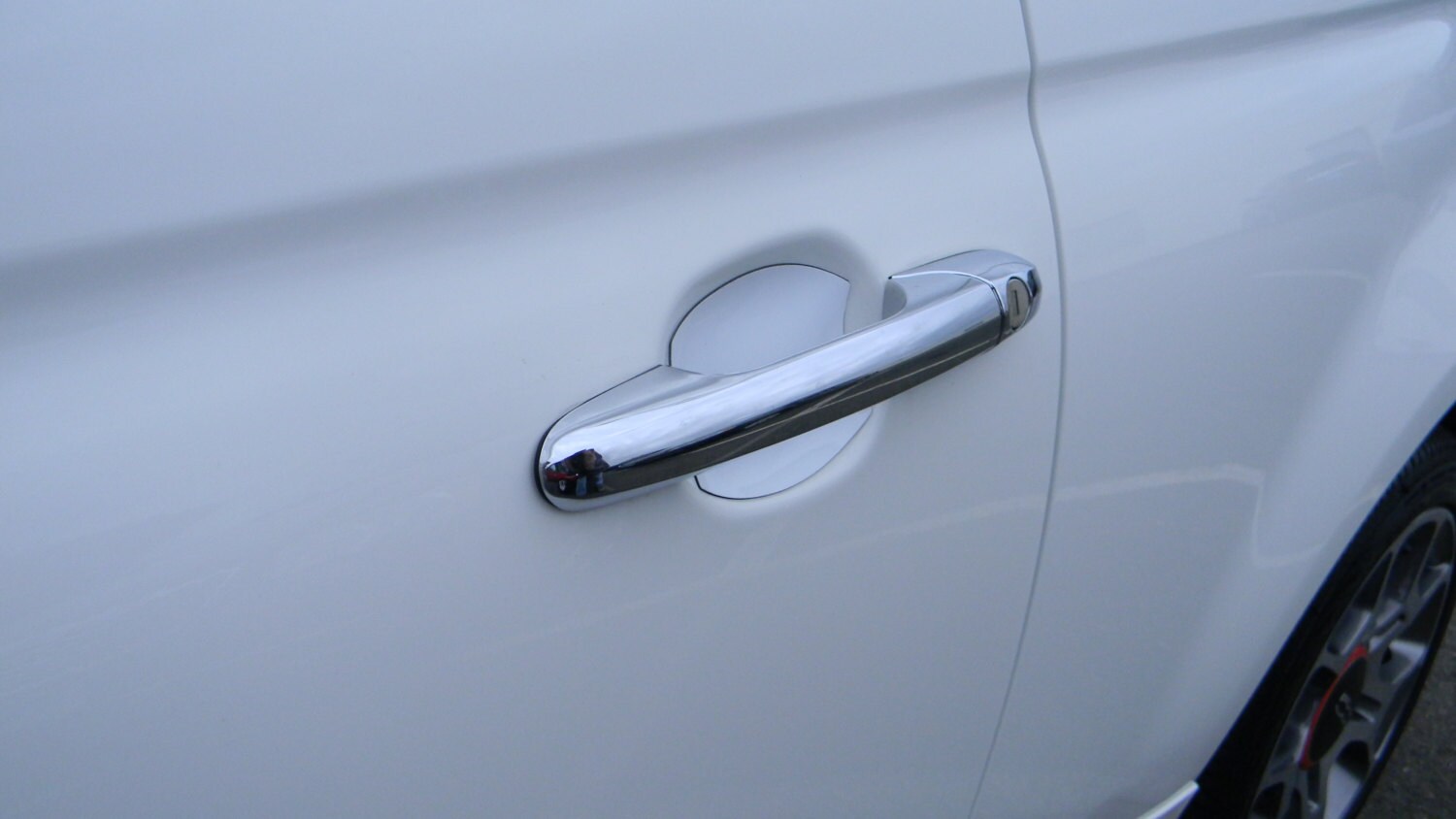 Gloss White Auto Accessory Car Door Handle Scratch Cover Guards Universal Fit 2 Door Pack Made in USA New