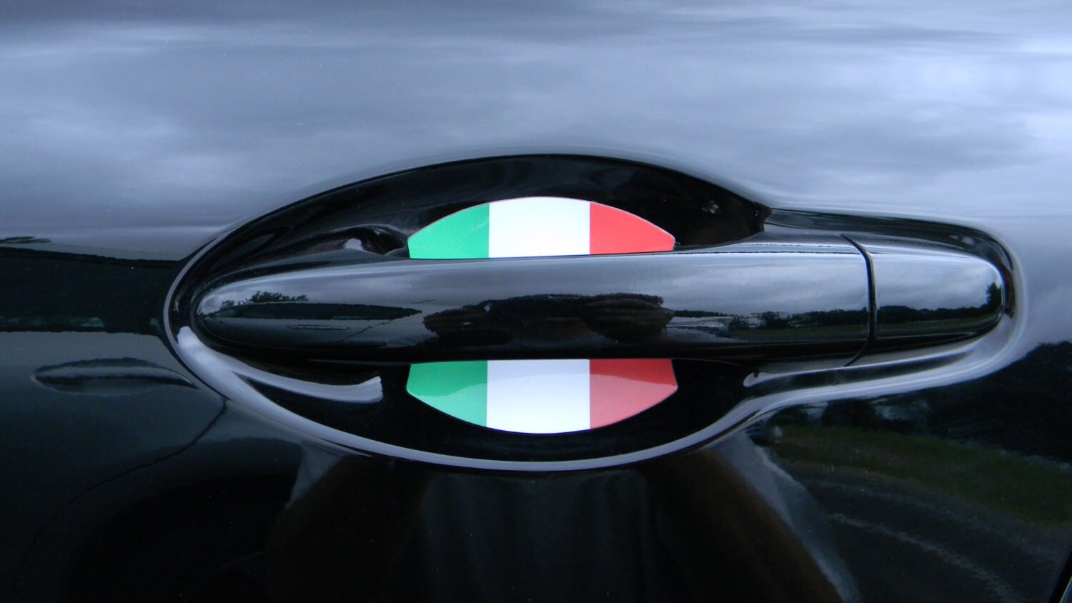 Italienische Flagge Auto Zubehör Auto Türgriff Kratzer Abdeckung Guards  Universal Fit 4 Tür Pack Made in USA Neu - .de