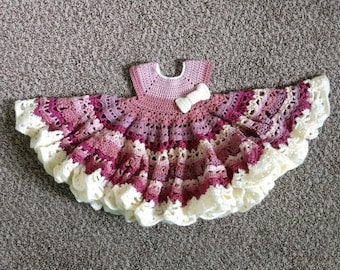 Lace and Clusters Baby Dress