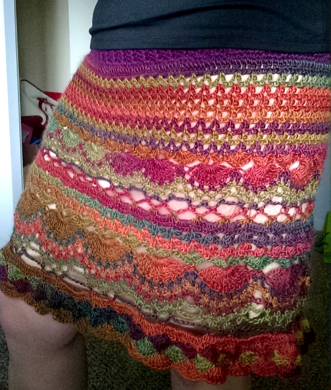Falling Leaves Crochet Skirt Pattern - Etsy