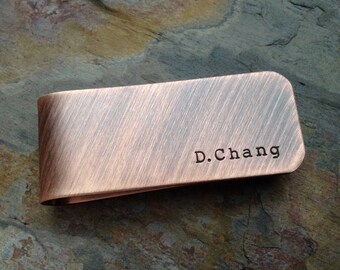 Money Clip Etsy - personalized money!    clip full name rustic custom copper wallet clip graduation gift for him christmas present birthday gift antiqued