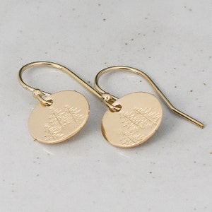 Evergreen Tree Earrings: Gold Filled or Sterling Silver Botanical Jewelry