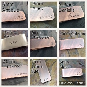 Copper Money Clip - Personalized Groomsmen Gift Set, Custom Engraved or Hand Stamped | Wedding Party, Best Man, Usher, Officiant image 13