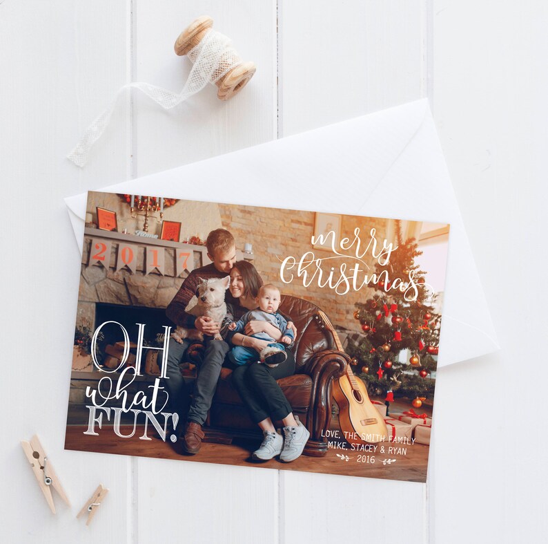 Oh What Fun Christmas Card 