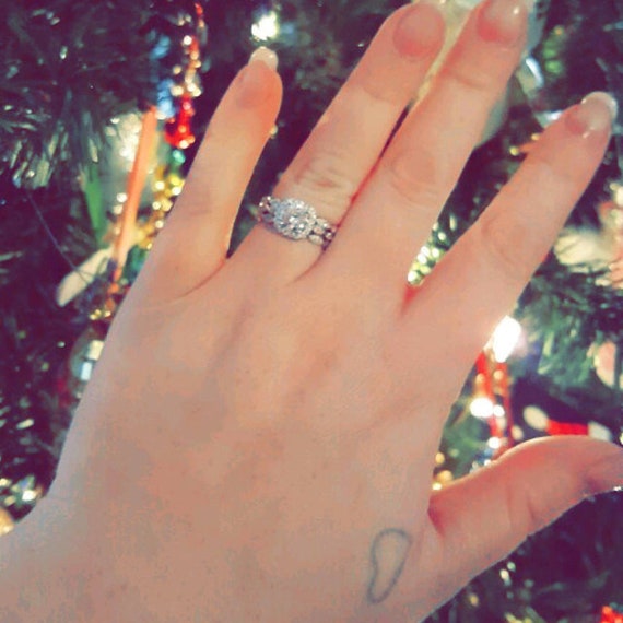 3 Band 1.25 Ctw Halo Bridal Set, Vintage Style Bridal Rings, Man Made Diamond Simulant, Art Deco Ring, Engagement Rings, Sterling Silver - Etsy 3 Band 1.25 Ctw Halo Bridal Set, Vintage Style Bridal Rings, Man Made Diamond Simulant, Art Deco Ring, Engagement Rings, Sterling Silver - Etsy