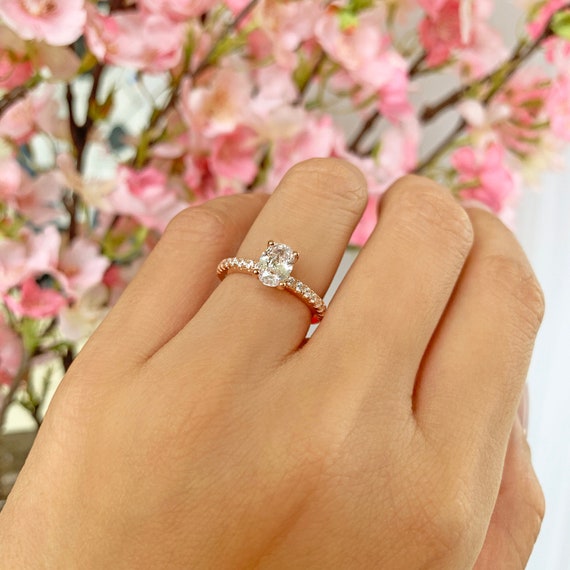 3/4ct Pink Diamond Rose Gold Solitaire