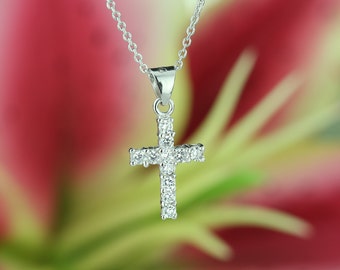 【TommassiniJewelry】Tiny Cross & Birth Stoneネックレス TommassiniJewelry】Tiny Cross & Birth Stoneネックレス