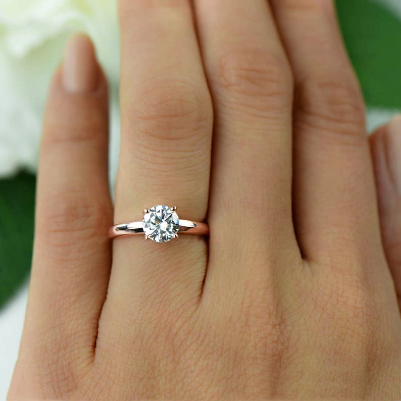 1 ct solitaire diamond ring