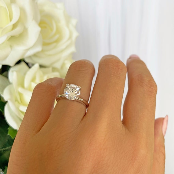 Classic Solitaire Diamond Engagement Ring