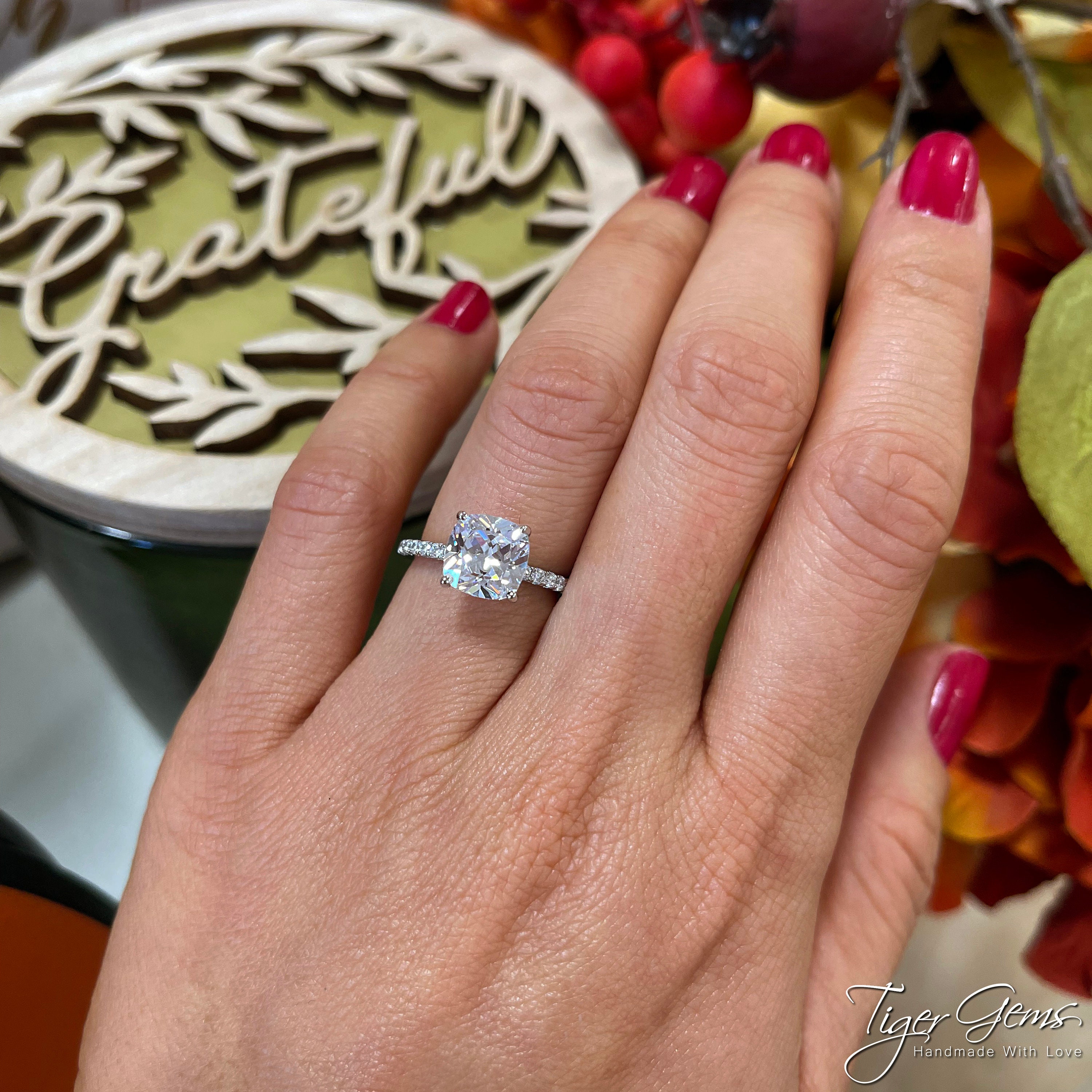 4 Ct Tw Eternity Ring Simulant Imitat Moissanit Größe 9 Sterlingsilber