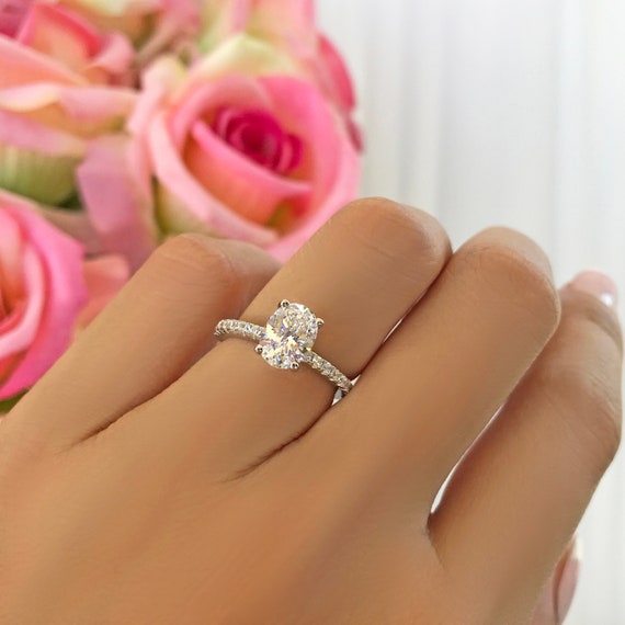 1.25 carat diamond ring oval deals
