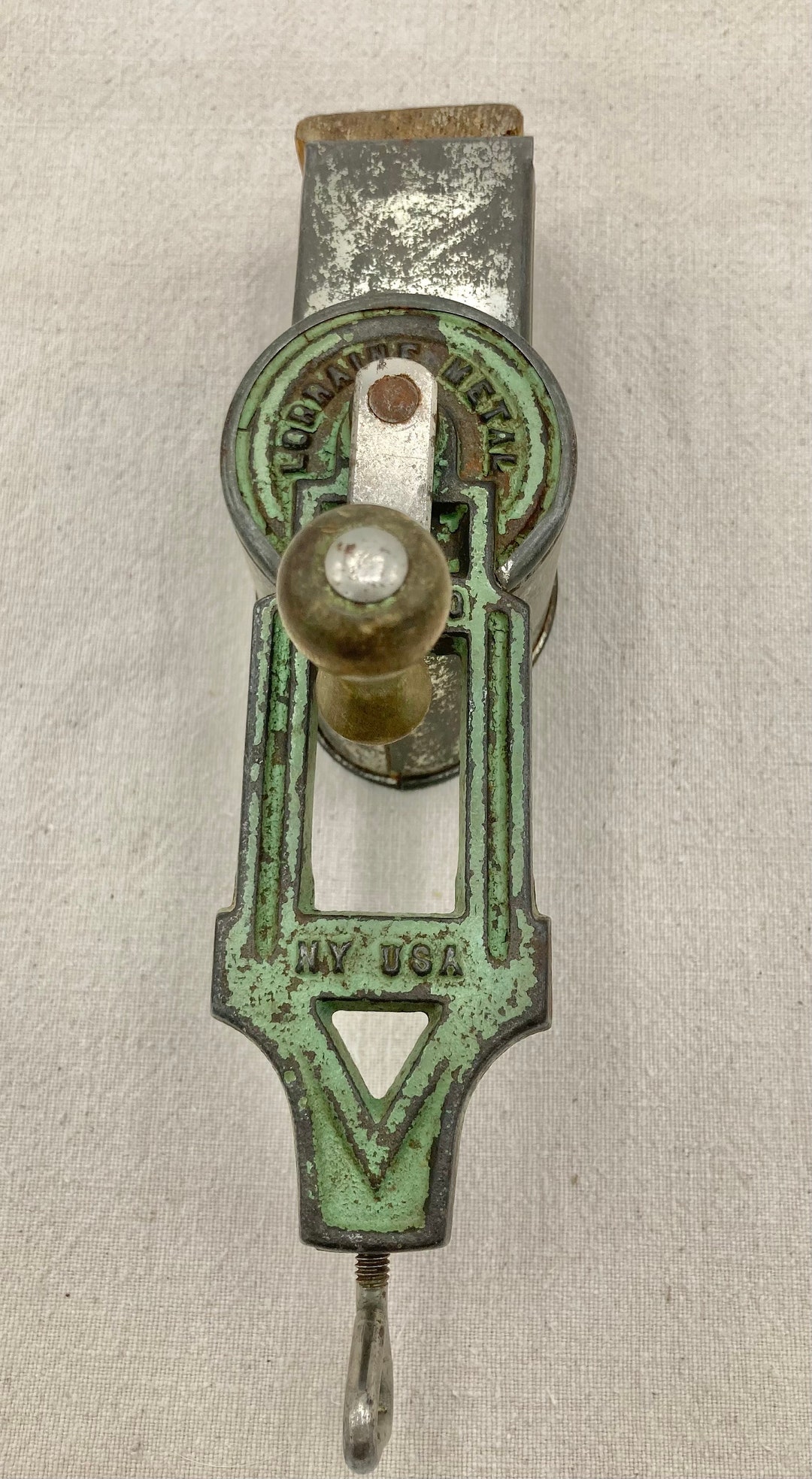 Lorraine Metal Mfg Co. Table Mount Cast Iron and Metal Nut Grinder Etsy