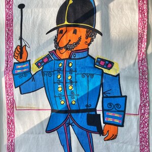 1960'sLinen Tea Towel, Brigitte For Marshall Fields