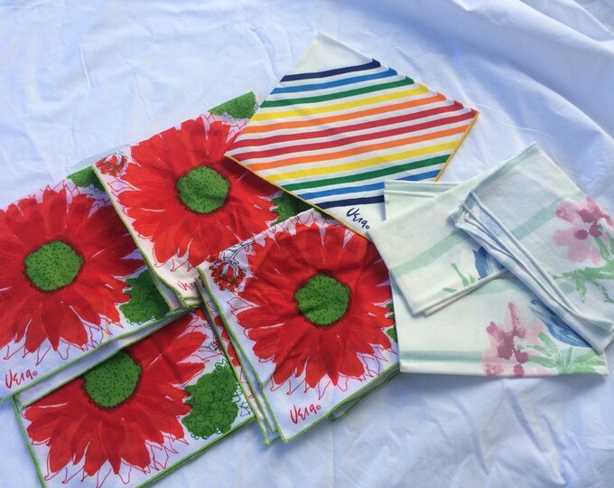 Vintage Vera Napkin Lot..three Prints 8 Napkins , All Vera. Etsy