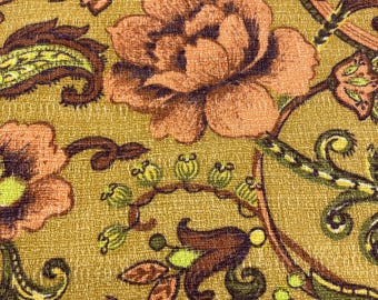 Vintage Bark Cloth pillow covers Three Piece Floral