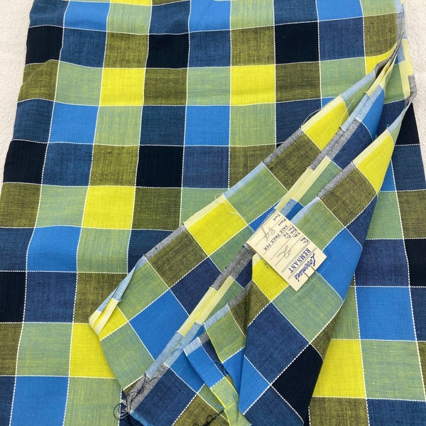 Vintage Plaid Fabric - Etsy