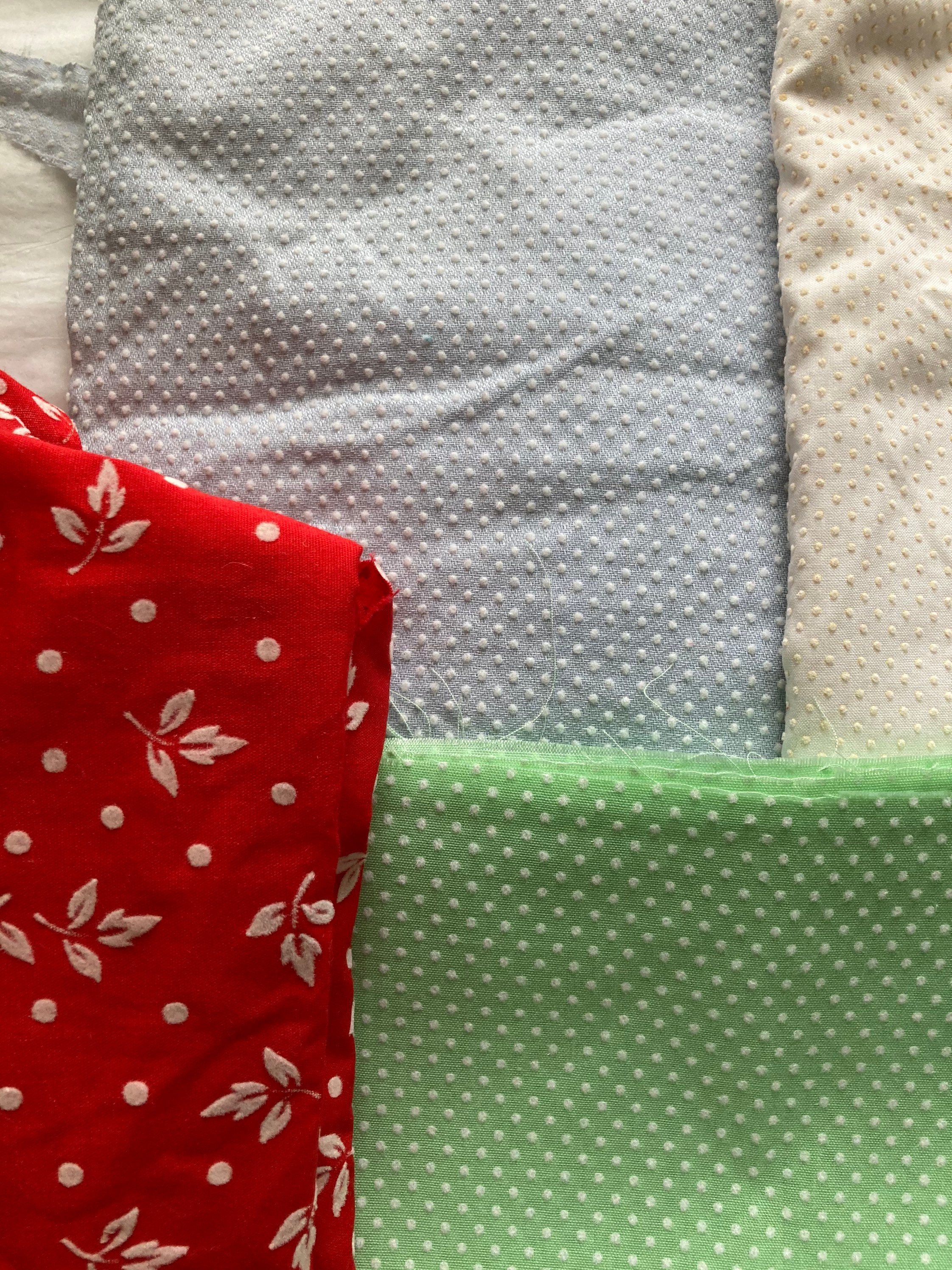 Swiss Dot Dotted Swiss Lot Flocked Lot of fabric 6 pieces Etsy