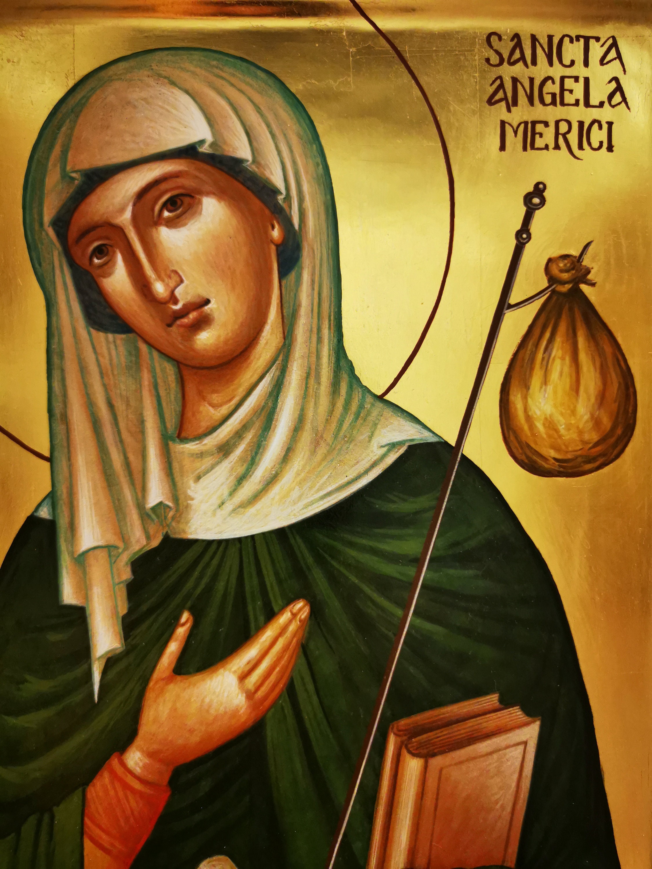Saint Angela De Merici handpaintedartisanal Religious Etsy UK