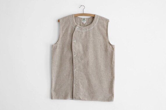 Mid Century French Work/Chore flannel Vest