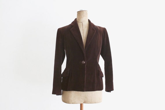 1940s Brown Corduroy Jacket