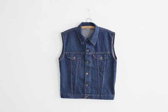 levi's sleeveless denim jacket mens