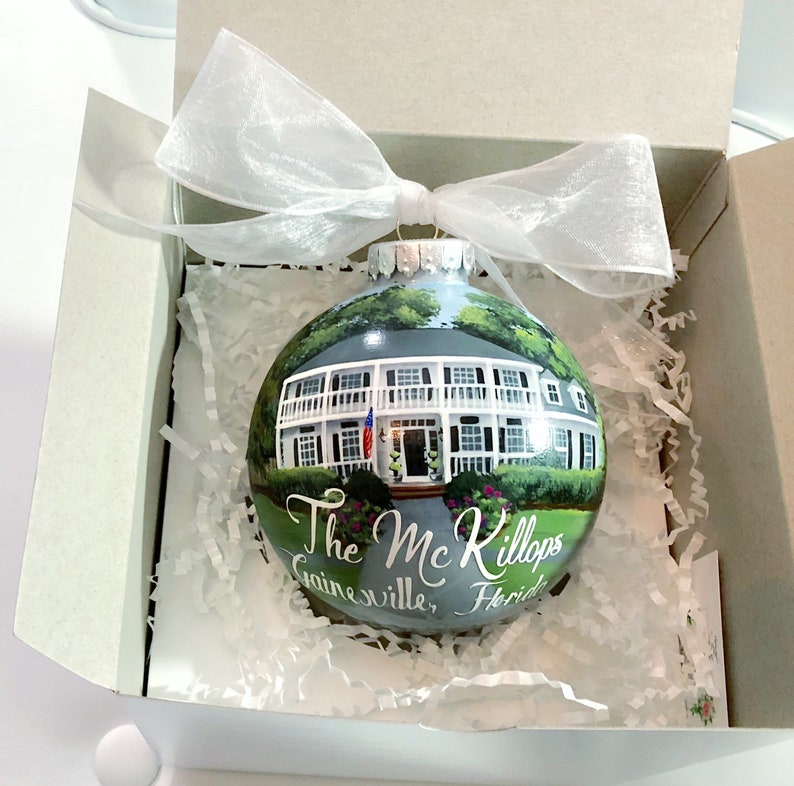 Realtor Gift for Clients Personalized Gift for New Homeowners First Home on an Ornament Housewarming Gift