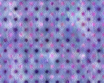 Pink & Purple Stars Fabric by the HALF YARD Unicorn by Yenter In the Beginning