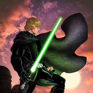 Luke Skywalker and Grogu