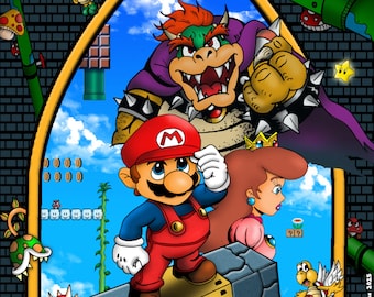 Super Mario Bros. Poster - Etsy 日本